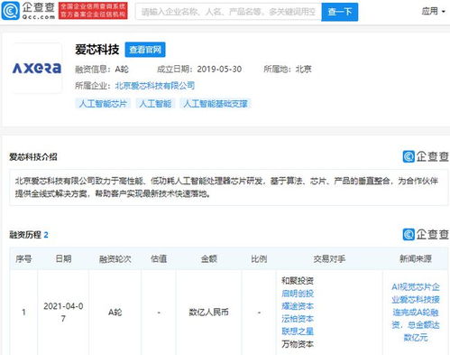 愛芯科技獲數億元A輪融資，啟明創(chuàng)投與聯想之星領投，加速AI視覺芯片賽道布局